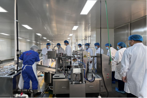 省农业厅食品加工所赴安徽旭咚食品科技有限公司进行调研工作